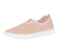 ILSE JACOBSEN HORNBÆK | Zapatos planos para mujer | Zapatilla con material de microfibra reciclada y suela de caucho natural antideslizante | Tulip3275 | Ligero, transpirable,ecológico |Adobe Rose| 38