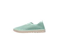 ILSE JACOBSEN HORNBÆK | Zapatos planos para mujer | Zapatilla con material de microfibra reciclada y suela de caucho natural antideslizante |Tulip3275| Ligero, transpirable,ecológico |Laurel green| 39