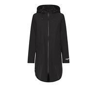 Ilse Jacobsen Raincoat | A Light and Feminine Trench-Inspired Raincoat with a Waist Belt | Softshell 100% Polyester | RAIN128 Black 38