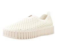 Ilse Jacobsen Womens Tulip Plateau Slip-on Shoes White