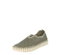 Ilse Jacobsen HORNBÆK | Flache Damen-Schuhe | Slip-On Sneaker mit Recyceltem Mikrofaser-Material und Rutschfester Natur-Gummisohle | Tulip3275 | Leicht Atmungsaktiv Umweltfreundlich | Army | 37