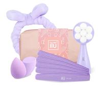 Ilū Diadema Suave para Cuidado Facial y Limas para Uñas es Ideal para tu régimen de Belleza. Incluye un Cepillo Facial Que Limpia y exfolia Suavemente. ¡Dale a tu Piel el Cuidado Que se Merece!