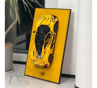 iLuane Pantalla de pared para Lego McLaren P1 Model Car Racing Hypercar Model Kit 42172 (solo pantalla Wallboard)
