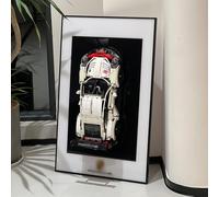 iLuane Tablero de Pared para Lego Technic Porsche 911 RSR 42096, Tablero de Pared Coleccionable para Adultos para Bloques de construcción, Regalos para los Amantes de Lego (Solo Tablero de Pantalla