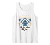 Ilumina la Noche, diseño de menorá de Hanukkah Camiseta sin Mangas