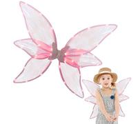 Ilumina las alas de hada,alas luminosas LED con 6 alas PCS - Disfraz de hada madrina para Halloween Cosplay fiesta de vacaciones, Halloween con luces para niñas y mujeres