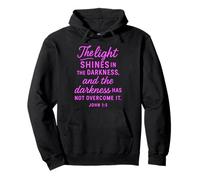 Ilumina tu Camino Salmos 119:105 Biblia Cristiana Fe Rosa Sudadera con Capucha