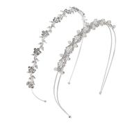 Ilumina tu día especial, elegante diadema plateada con diamantes de imitación, accesorio de boda de cristal, tocado de perlas para novias, f