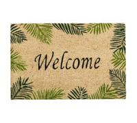 . ilumina tu vida . Panda Home PANDAHOME Alfombra Felpudo para Puerta de Entrada - Antideslizante de Fibra de Coco 100% Natural-Tropical
