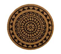 . ilumina tu vida . Panda Home PANDAHOME Alfombra Felpudo para Puerta de Entrada - Antideslizante de Fibra de Coco 100% Natural-MÁNDALA