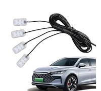 Iluminación ambiental para coche, lámpara de ritmo musical, con puerto USB, brillo ajustable, luces LED para interior, para SUV, tractor, automóvil
