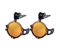 Iluminación Auxiliar Moto para BMW para F700GS para F650 K1600 Luces Auxiliares Universales Conducción Faro Delantero Lámpara Antiniebla Impermeable Impermeable(Orange Cover)