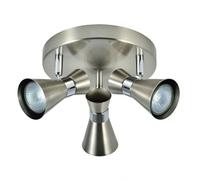 iluminacion baño plafon maximo 3 focos niquel-cromo