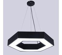 Iluminación colgante LED de 19,7 pulgadas Lámpara de techo comercial moderna Luz blanca Diseño poligonal Montaje semi empotrado Lámpara colgante Lámpara de suspensión para comedor Sala de estar