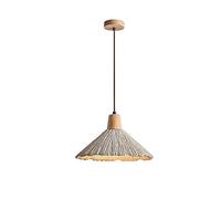 Iluminación Colgante Mini lámpara Industrial de Madera con Pantalla de Cemento Lámpara Colgante de Techo para Cocina Isla Comedor Vestíbulo Pasillo