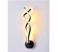 Iluminación de Aplique de Pared LED, lámpara de Pared en Espiral Creativa, 3 Colores cambiables, Aplique de Pared de Aluminio, Hermosa lámpara de decoración Interior para Sala de Estar, Dormitorio,