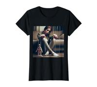 Iluminación de Gas - Iluminación de Gas Camiseta gráfica económica, Mujer, Negro, M