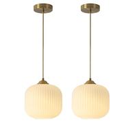 Iluminación de mediados de siglo, lámpara colgante moderna de oro blanco, globo de cristal de leche, luces colgantes, isla de cocina, lámpara colgante de latón antiguo, lámpara colgante vintage para
