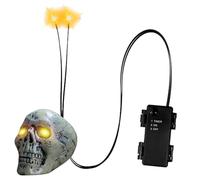 Iluminación de ojos esqueletos - Función de ahorro de energía, Haloween ojos brillantes, duradero, horror DIY EES | Cráneo LED Light Up Eyes para interior exterior Halloween Pumpkin