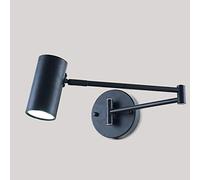 Iluminación de Pared Ajustable LED, Brazo Largo, luz de Pared, Brazo oscilante, lámpara de Pared Plegable, Apliques de Montaje, Cabezal de lámpara Giratorio, 5 W, Blanco cálido, Negro Made in China