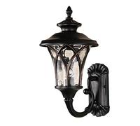 Iluminación de pared impermeable para exteriores e interiores, lámpara de pared creativa de aluminio con esfera decorativa E27 resistente a la intemperie, lámpara vintage tradicional para jardín, pat