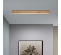 Iluminación de techo, luminaria de techo lineal, luces de techo LED de montaje semi empotrado, lámpara de pared de aluminio con diseño geométrico minimalista nórdico de veta de madera para comedor,