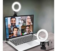 Iluminación de videoconferencia, iluminación de cámara Web, Anillo de luz para Clip de Monitor, iluminación de Llamadas de Zoom, Trabajo Remoto, Aprendizaje a Distancia, transmisión automática y