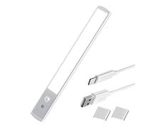 Iluminación Debajo Del Gabinete - Luz Con Sensor De Movimiento | Luces Debajo Del Mostrador, Tira De Lámpara Magnética Recargable Inalámbrica, Barra De Luz Nocturna Para Estante De Cocina, Pasillo, Es