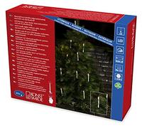 Iluminación del árbol Konstsmide LED, 10 velas blancas con mando a distancia inalámbrico, 10 diodos, operación de la batería blanca cálida, IP44 externa, 20 x 1,5 V AA, 2 x 1,5 V AAA incluido 1930-100
