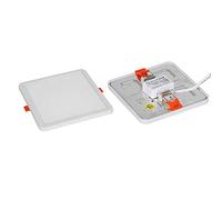 Iluminación empotrada 3,5 pulgadas 8W no regulable Downlight LED cuadrado ultra fino 6000K blanco todo agujero cortado 5-10,5 cm ajustable