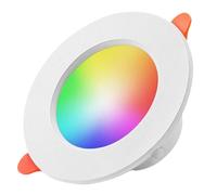 Iluminación Empotrada Inteligente - Lámpara De Plafón Empotrado, Luces De Cambio De Color | Luces De Lata Integradas Inalámbricas 4 En 10W, Iluminación LED RGBCW, Control De Sonido, Función De