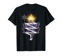 Iluminación Espada Flameante Flash de Cabalá Cábala Camiseta