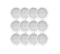 Iluminación Interior - Riloer 12pcs 12V Cargador de Luz LED para Interiores para Autocaravana, Caravana, Blanco Natural