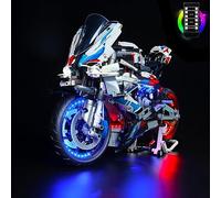 Iluminación LED para Lego 42130 Technic BMW M 1000 RR Kit de colección de Motocicletas (sin Lego), Kit de iluminación de Bricolaje con Control Remoto para decoración de Motocicletas