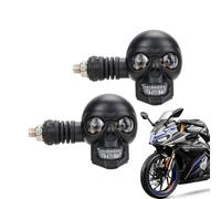 Iluminación LED para motocicletas - Estructura esquelética de luces antiniebla de 12 V | Luz diurna adicional Indicador integrado Seguridad para scooters todoterreno Visibilidad en carretera para cond