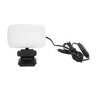 Iluminación para videoconferencias, luz para Webcam de portátil Recargable con 120 Cuentas LED, Cabezal Giratorio de 360° y 3 temperaturas de Color Ajustables para reuniones de Zoo