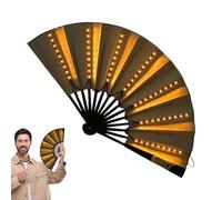 Iluminación plegable del ventilador de la mano, ventilador plegable iluminando | Ventilador de mano LED para bailar,Accesorios de rendimiento en escenario para nupcias de núcleo, herramientas de