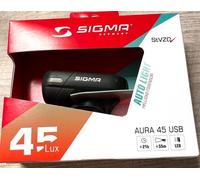 Sigma Luz delantera LED con aprobación StVZO Aura 45 USB negro 45 Lux