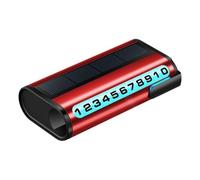 Iluminación solar de matrícula de teléfono de aluminio diseñada para un uso duradero con una durabilidad adecuada y un funcionamiento consistente (rojo)