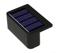 Iluminación solar decorativa impermeable para pared, mejora tu estilo de patio o balcón hoy (luz cálida de 3 LED)