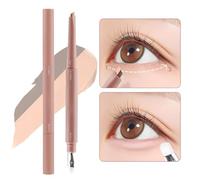 Iluminador de Ojos, Corrector Iluminador de Dos Colores con Seda para las Ojeras, Sombra Ojos 2.5g Mujer Joven, Fiesta Viaje Disfraz Teatro Eventos