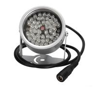Iluminador LED 48IR para cámaras CCTV de visión nocturna, construcción resistente a la intemperie para un uso fiable en exteriores