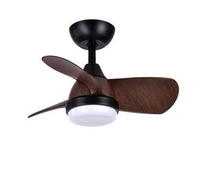 Iluminashop 305287 Ventilador de Techo LED Verano e Invierno con Mando a Distancia 24W Negro/Marrón