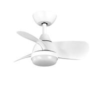 Iluminashop 305321 Ventilador de Techo LED Verano e Invierno con Mando a Distancia 24W Blanco