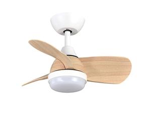 Iluminashop 305324 Ventilador de Techo LED Verano e Invierno con Mando a Distancia 24W Blanco/Haya