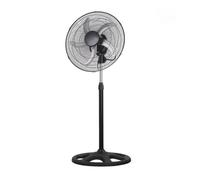 Iluminashop 309525 Ventilador de Pie 75W Negro/Plata