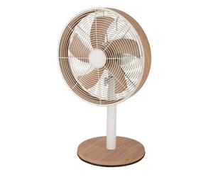 Iluminashop 349561 Ventilador de Sobremesa 45W Blanco/Haya