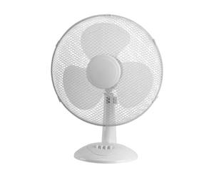Iluminashop 349572 Ventilador de Mesa 25W Blanco