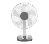 Iluminashop 349574 Ventilador de Sobremesa 45W Blanco/Gris