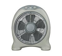 Iluminashop 349586 Ventilador de Sobremesa 45W Gris